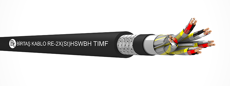 RE-2X(St)HSWBH TIMF  90°C  /  300 V (~RE-2X(St)HQH TIMF) Cu-XLPE-ISCR-OSCR-LSZH-SWA-LSZH